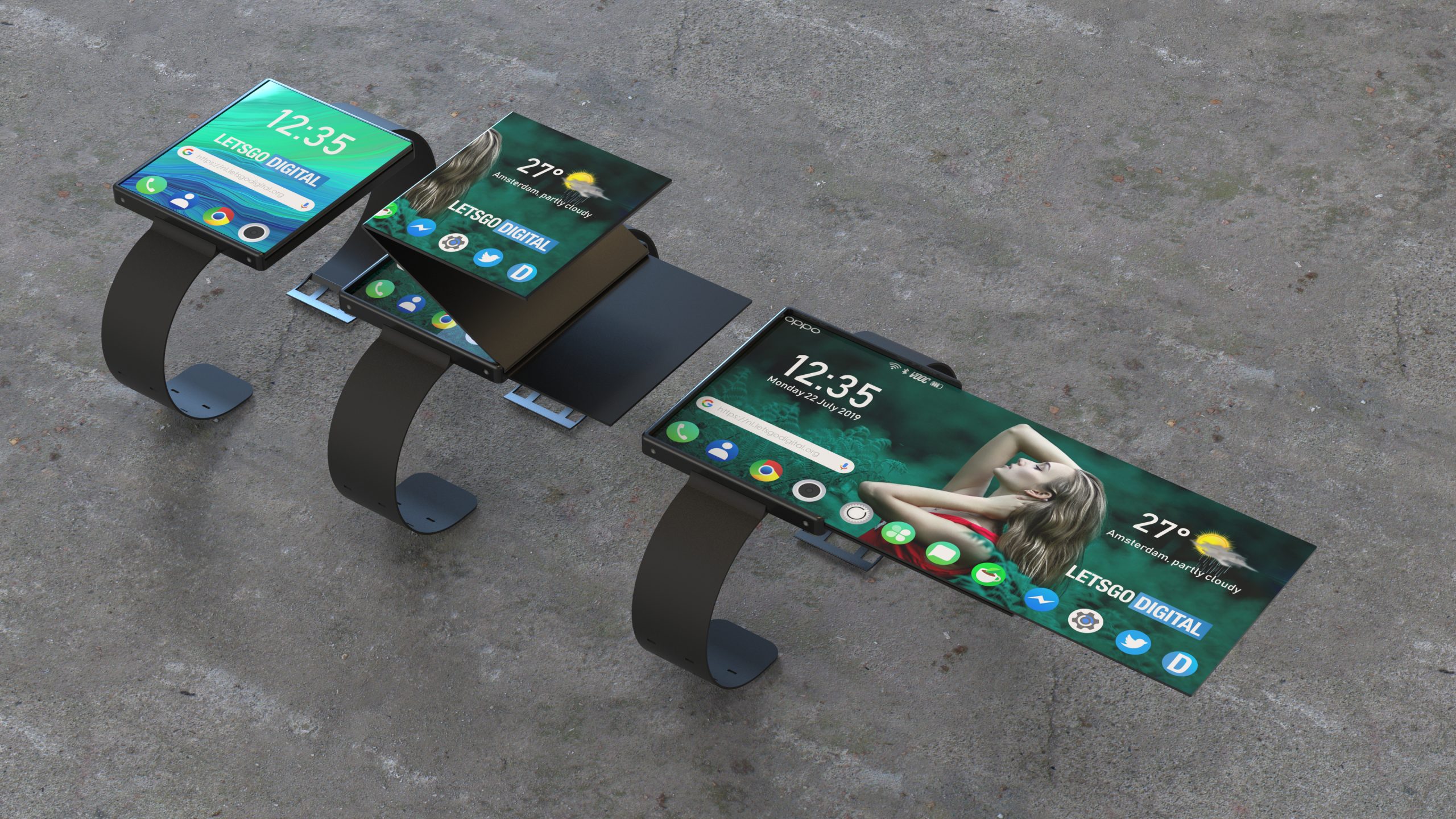 Foldable Smartwatch Phone